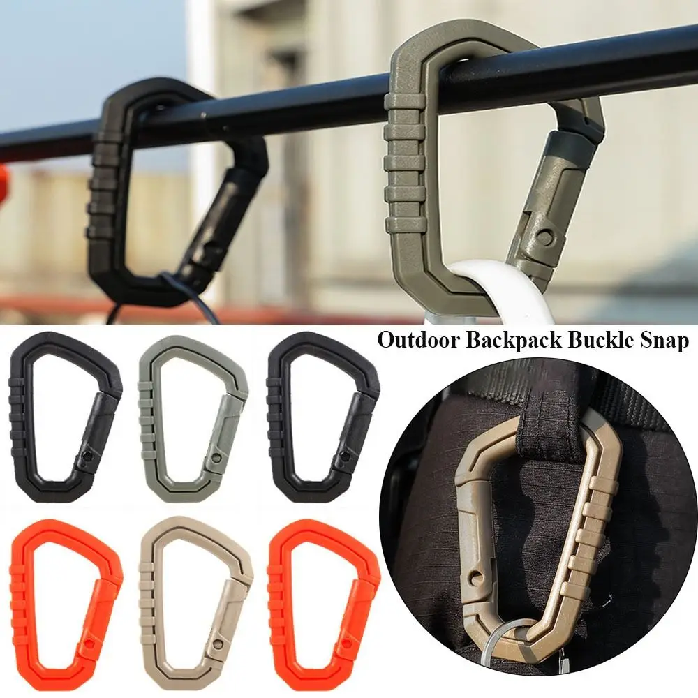 

Camping Hiking Mountain Snap Lock Camp Molle Webbing Carabiner Clip D-buckle Backpack Buckles Attach quickdraw Shackle