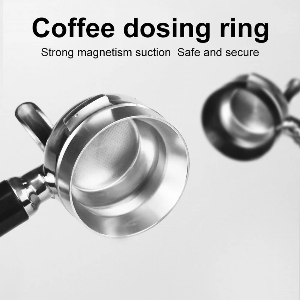 51/53/58mm Espresso Dosing Funnel Magnetic Espresso Coffee Dosing Ring Compatible with Espresso Portafilter Coffee Powder Tool
51/53/58mm Espresso Dosing Funnel Magnetic Espresso Coffee Dosing Ring Compatible with Espresso Portafilter Coffee Powder Tool