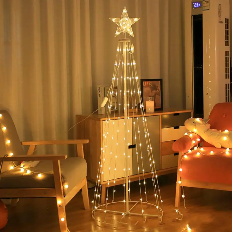 LED Christmas Tree Lights Christmas Decorations Fairy Lights With Top Star Outdoor Decor Garland Light For Bedroom Outdoor Home
LED Christmas Tree Lights Christmas Decorations Fairy Lights With Top Star Outdoor Decor Garland Light For Bedroom Outdoor Home