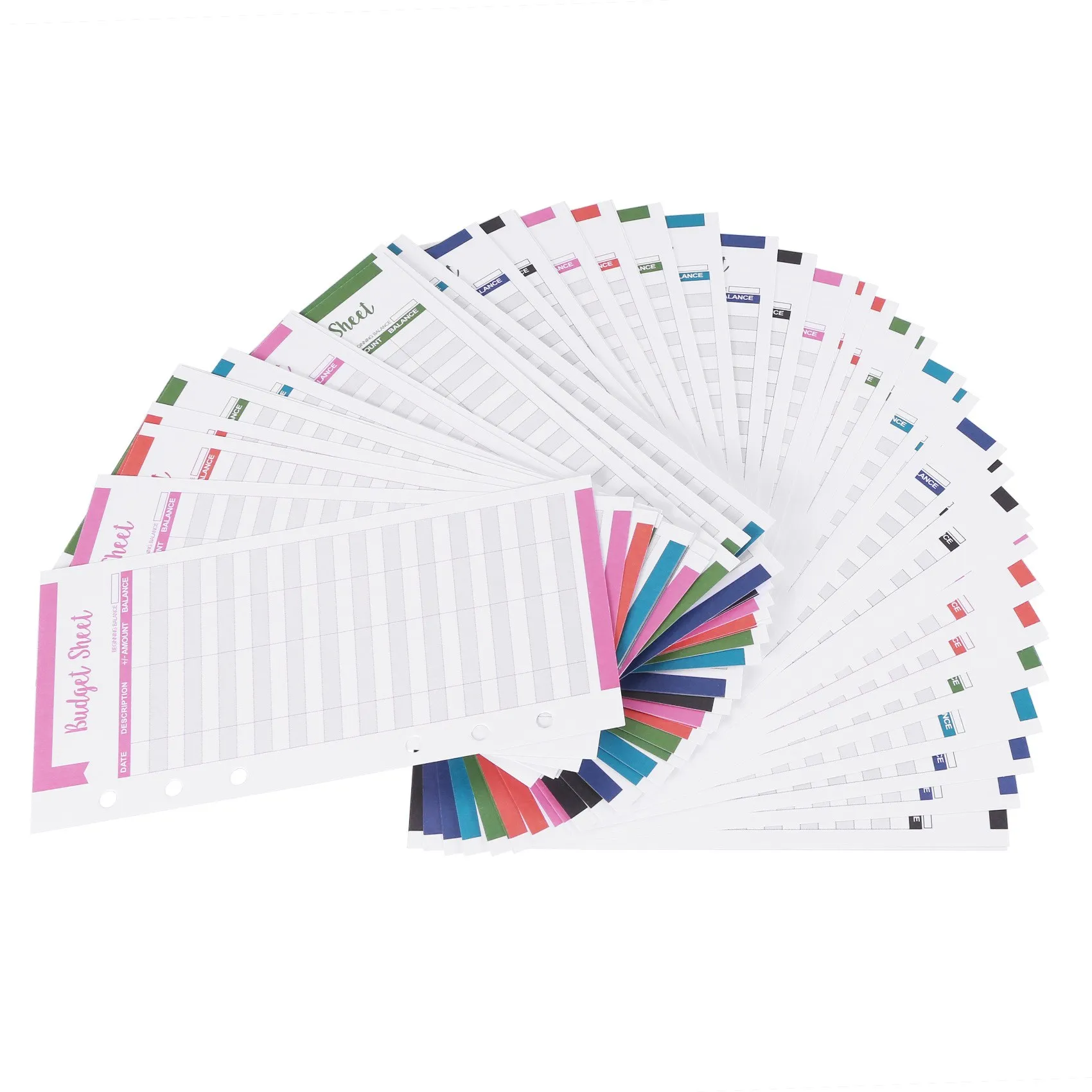 60 Pcs A6 Expense Tracker Budget Paper with Subscription Hole Fit Cash Envelopes for Budgeting Wallet Budget Planner
60 Pcs A6 Expense Tracker Budget Paper with Subscription Hole Fit Cash Envelopes for Budgeting Wallet Budget Planner