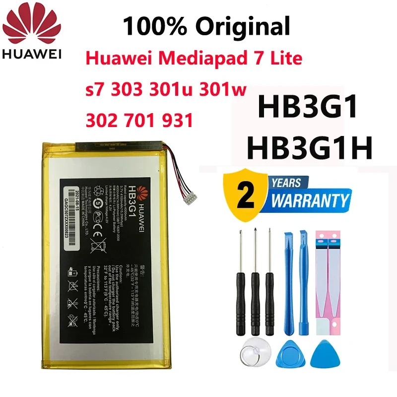 Hua Wei Original 4000mAh HB3G1 Battery For Huawei MediaPad 7 Lite s7-301u 301w 302 303 Tablet PC HB3G1H Bateria Batterij
Hua Wei Original 4000mAh HB3G1 Battery For Huawei MediaPad 7 Lite s7-301u 301w 302 303 Tablet PC HB3G1H Bateria Batterij