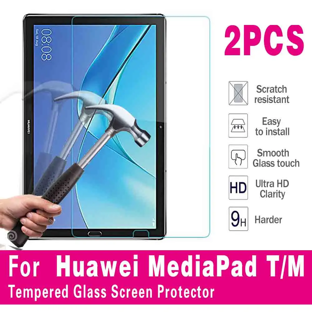 2Pcs for Huawei MediaPad 10.4/Pro 10.8/T3/T5/T8/T10/T10S/M5/M6 0.3mm Tablet Screen Tempered Glass Anti-scratch Protective Film
2Pcs for Huawei MediaPad 10.4/Pro 10.8/T3/T5/T8/T10/T10S/M5/M6 0.3mm Tablet Screen Tempered Glass Anti-scratch Protective Film