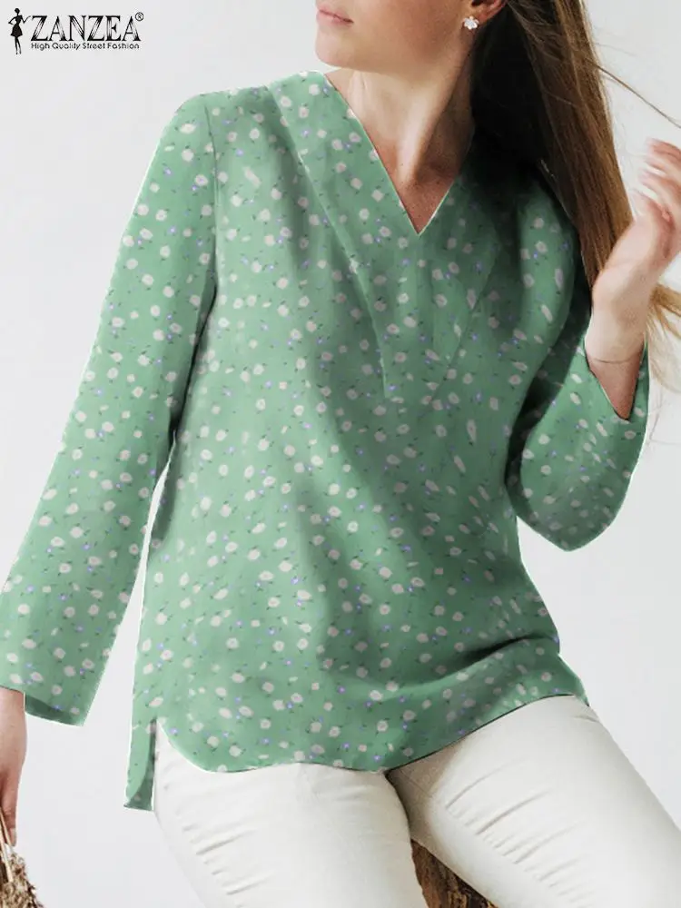 ZANZEA Women Long Sleeve Blouse Autumn Floral Print Casual Shirts Bohemian V Neck Holiday Tops Spring Elegant Work Blusas Mujer
ZANZEA Women Long Sleeve Blouse Autumn Floral Print Casual Shirts Bohemian V Neck Holiday Tops Spring Elegant Work Blusas Mujer