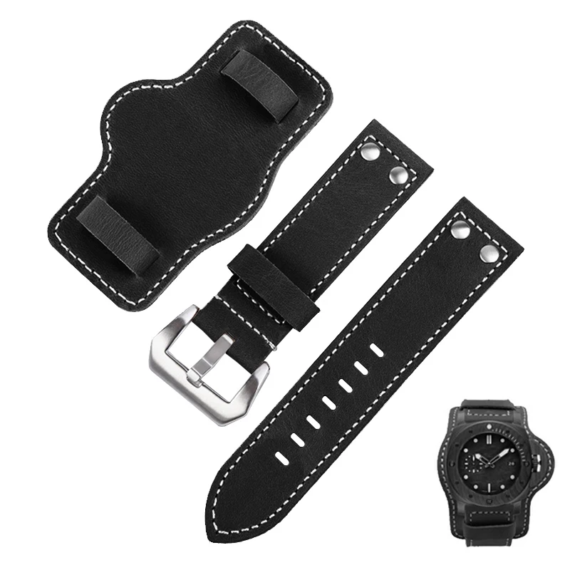 Crazy Horse Leather Men's watch band for peinahai Hamilton Diesel rough large leather watch strap 20mm 22mm 24mm 26mm Bracelet
Crazy Horse Leather Men's watch band for peinahai Hamilton Diesel rough large leather watch strap 20mm 22mm 24mm 26mm Bracelet