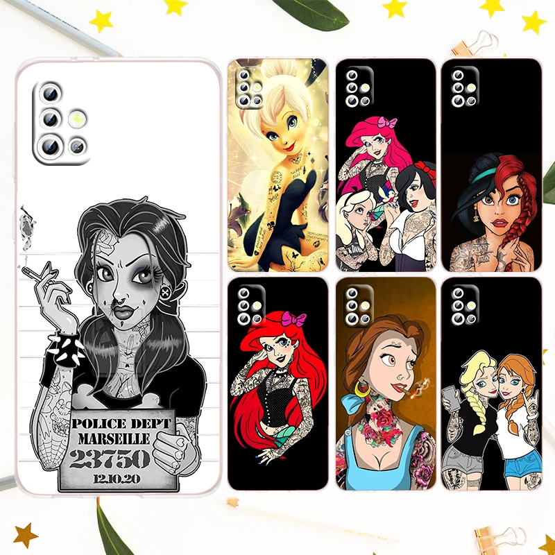 Disney Gril Princess Tattoo Phone Case For Samsung A23 A50 A30 A73 A71 A53 A52 A51 A33 A32 A22 A03 A02 A03S A31 5G Transparent
Disney Gril Princess Tattoo Phone Case For Samsung A23 A50 A30 A73 A71 A53 A52 A51 A33 A32 A22 A03 A02 A03S A31 5G Transparent
