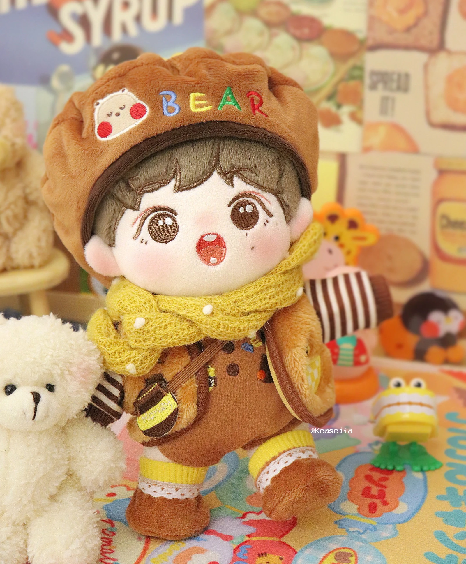 Молочный медведь, мед, искусственная кожа, 15/20 см, без атрибутов, кукла, одежда, аксессуары, косплей, смена одежды, реквизит
Молочный медведь, мед, искусственная кожа, 15/20 см, без атрибутов, кукла, одежда, аксессуары, косплей, смена одежды, реквизит