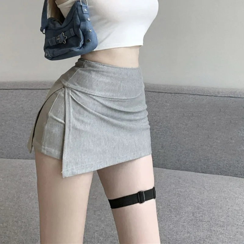 Summer 2023 Mini Skirts For Women Irregular Leisure Pleated High Waist Solid Creativity All-match Skirt
Summer 2023 Mini Skirts For Women Irregular Leisure Pleated High Waist Solid Creativity All-match Skirt