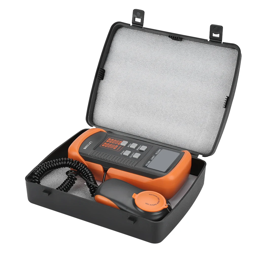 Цифровой измеритель Luxmeter LX1330B с ЖК-дисплеем, измеритель освещенности 0-200000 люкс, испытательный осветительный прибор Luxmeter
Цифровой измеритель Luxmeter LX1330B с ЖК-дисплеем, измеритель освещенности 0-200000 люкс, испытательный осветительный прибор Luxmeter