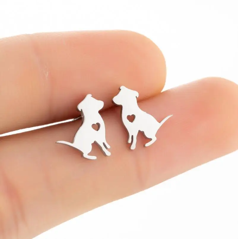 Small Stainless Steel Heart Dog Earrings For Women Child Fashion Stud Earings Jewelry Black Pet Bronics Pendientes Studs
Small Stainless Steel Heart Dog Earrings For Women Child Fashion Stud Earings Jewelry Black Pet Bronics Pendientes Studs