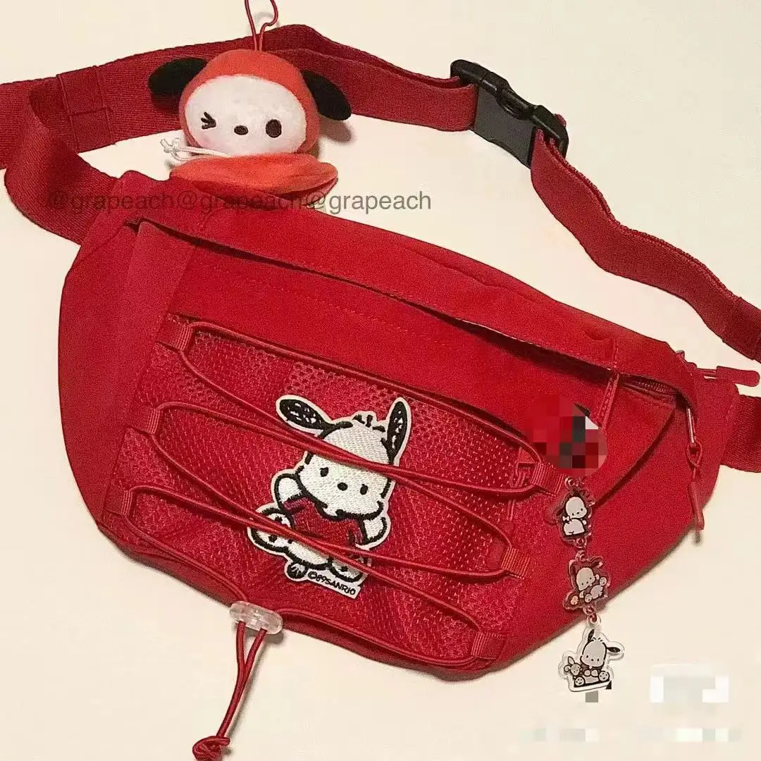Sanrio Anime Solid Color Chest Bag Pochacco for Women Large Capacity Travel Crossbody Belt Bag Ladies Daily Street Fanny Pack
Sanrio Anime Solid Color Chest Bag Pochacco for Women Large Capacity Travel Crossbody Belt Bag Ladies Daily Street Fanny Pack