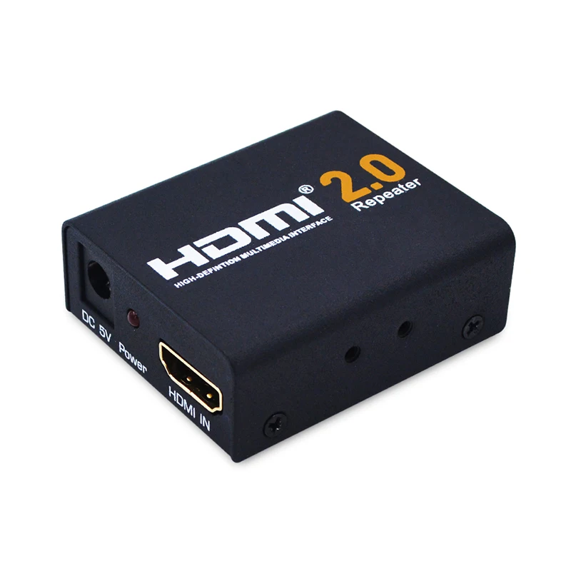 HDMI 2.0 Repeater Support 4K@60Hz 2K 3D Signal Extender Booster Adapter Lossless Transmitter for Projector DVD TV Box PC Laptop
HDMI 2.0 Repeater Support 4K@60Hz 2K 3D Signal Extender Booster Adapter Lossless Transmitter for Projector DVD TV Box PC Laptop