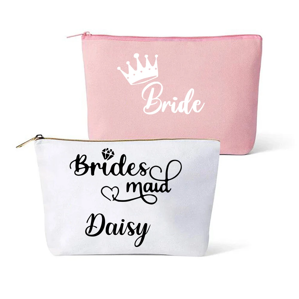 Cosmetic Storage Bag Canvas Bag Zipper Pouches Personalized Zipper Canvas Bag Custom Name Bridesmaid Maid Wedding Party Gifts
Cosmetic Storage Bag Canvas Bag Zipper Pouches Personalized Zipper Canvas Bag Custom Name Bridesmaid Maid Wedding Party Gifts