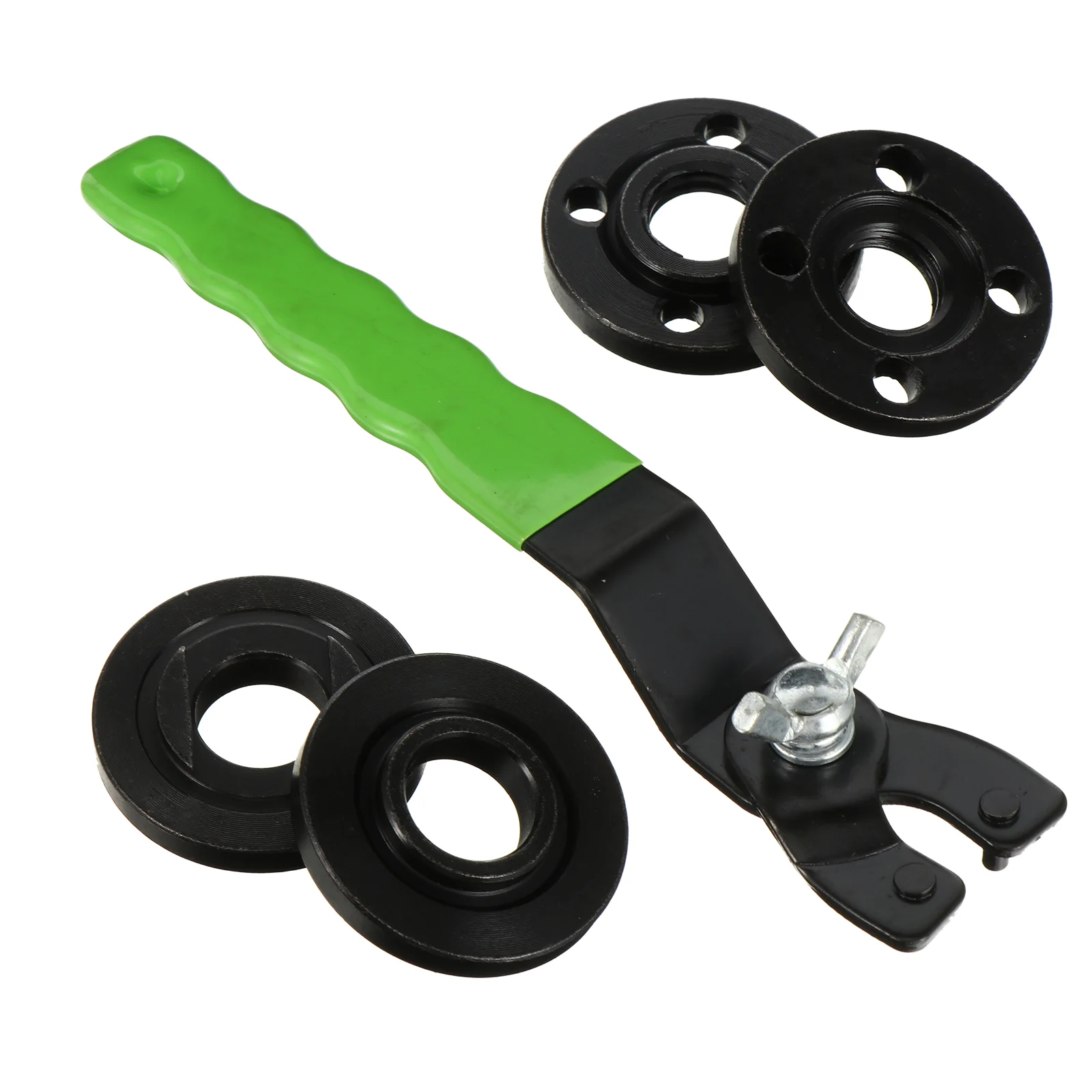 1 Set Portable Grinder Angle Spanner Steel Inner Outer Nut Kits
1 Set Portable Grinder Angle Spanner Steel Inner Outer Nut Kits