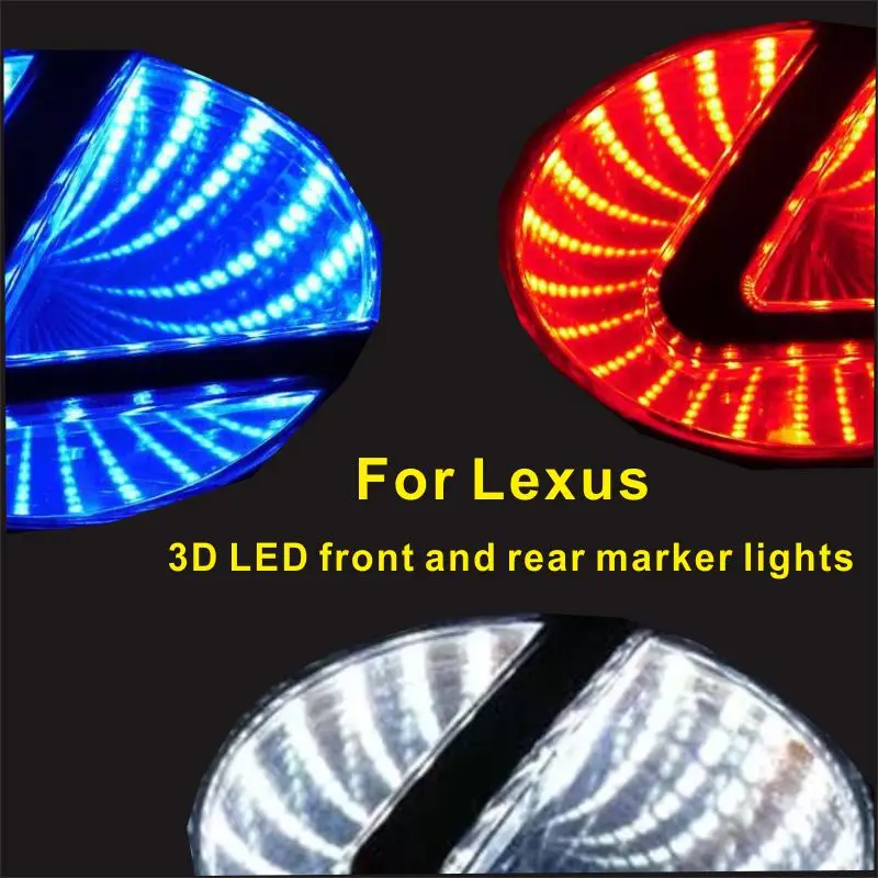 For Lexus GS300 ES300 ES240 DS350 LS270 RX450h CT200h EX250 Car 3D Light LED Logo Badge Light Change Decorative Light Auto Parts
For Lexus GS300 ES300 ES240 DS350 LS270 RX450h CT200h EX250 Car 3D Light LED Logo Badge Light Change Decorative Light Auto Parts