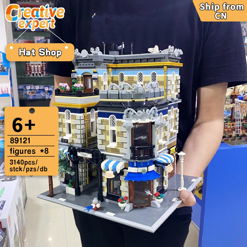 89121 креативный эксперт Moc Hat магазин уличный вид кирпичный модульный дом строительные блоки модели игрушки архитектура сад центр 3140 шт.
89121 креативный эксперт Moc Hat магазин уличный вид кирпичный модульный дом строительные блоки модели игрушки архитектура сад центр 3140 шт.