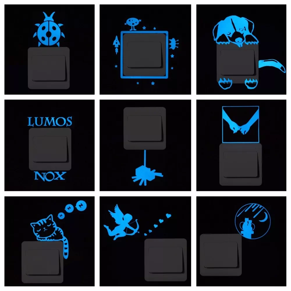 Pure Blue Light Noctilucent Star Animal Paste Glow In The Dark Switch Paste Wall Stickers Children's Room Living Room Decoration
Pure Blue Light Noctilucent Star Animal Paste Glow In The Dark Switch Paste Wall Stickers Children's Room Living Room Decoration