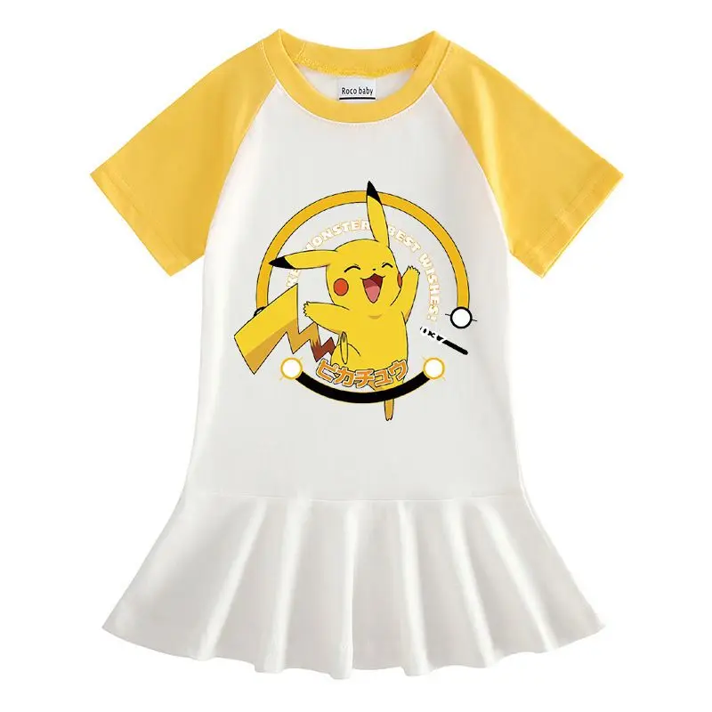 Pikachu children's clothing half-sleeve girls dress baby girl cotton foreign style cartoon pleated princess dress
Pikachu children's clothing half-sleeve girls dress baby girl cotton foreign style cartoon pleated princess dress