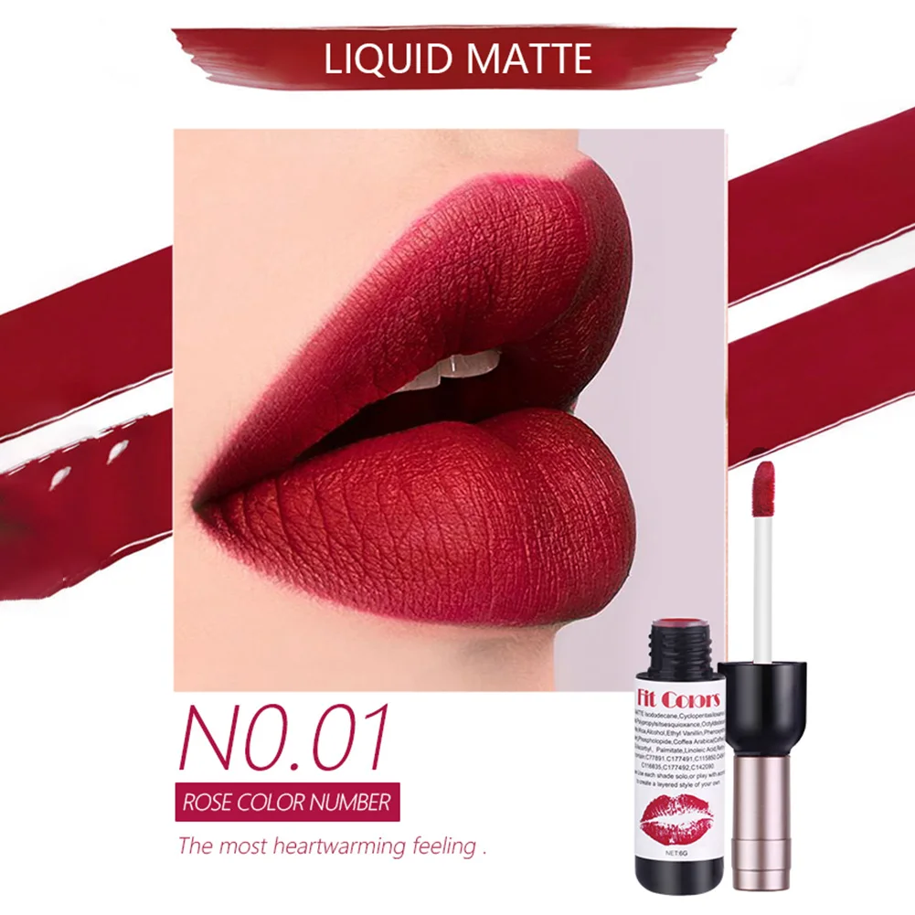 6 colors Red Wine Bottle Liquid Lipstick Waterproof Non-Stick Sexy Lip Liquid Lipstick Lipgloss Moisturize Lip Tint Cosmetic
6 colors Red Wine Bottle Liquid Lipstick Waterproof Non-Stick Sexy Lip Liquid Lipstick Lipgloss Moisturize Lip Tint Cosmetic
