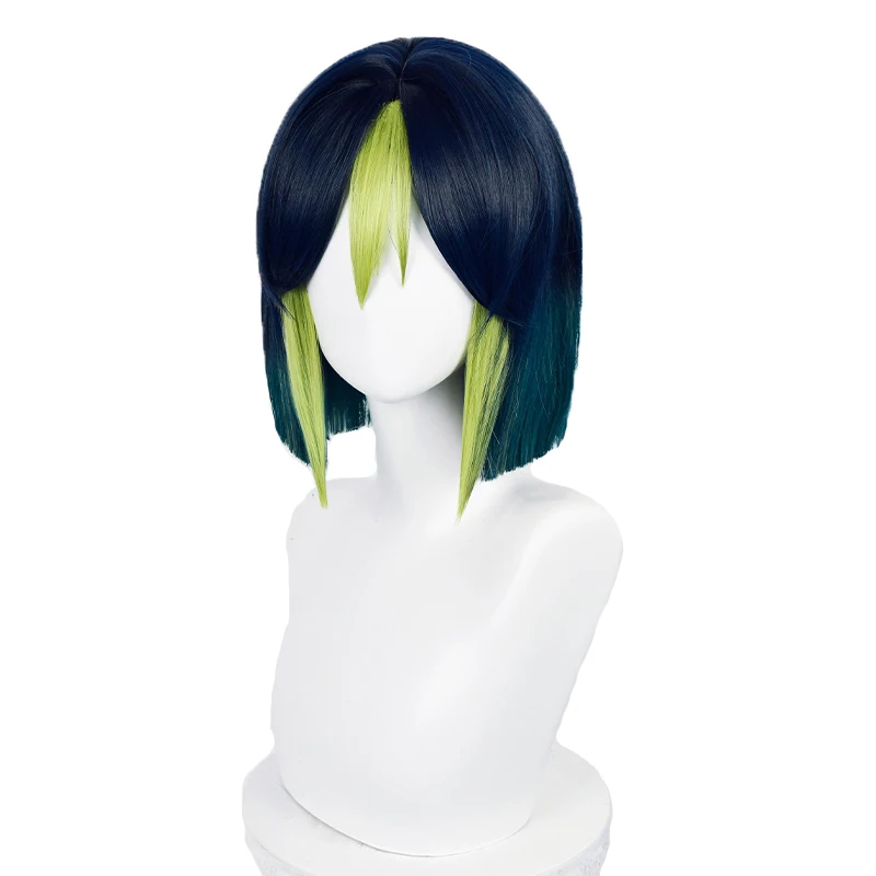 Game Genshin Impact Tighnari Cosplay Wig Tighnari Blue Green Short Synthetic Hair Halloween Role Play Wig with Free Wig Cap
Game Genshin Impact Tighnari Cosplay Wig Tighnari Blue Green Short Synthetic Hair Halloween Role Play Wig with Free Wig Cap