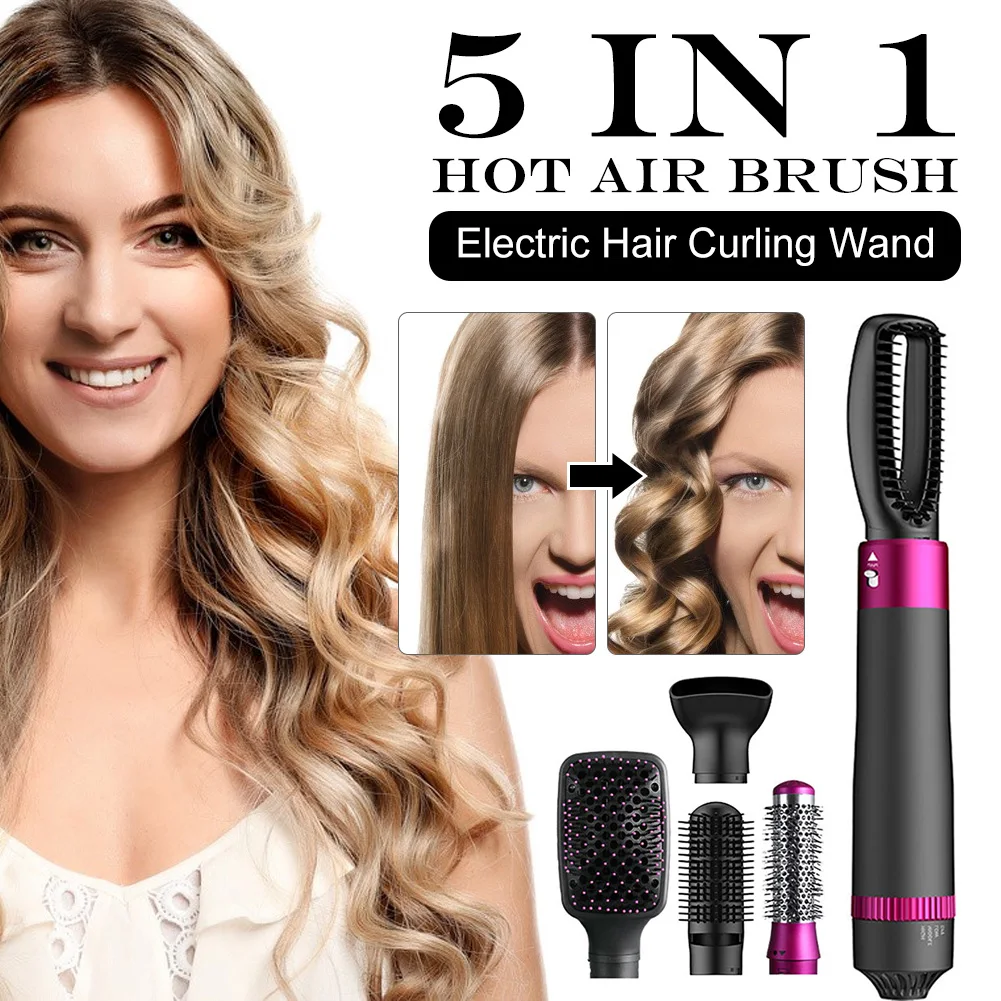 1200W Hair Dryer Brush 5 in 1 Hot Air Brush Electric Hair Curling Wand Straightener Comb 3 Gears Temperature Hair Drying Tool
1200W Hair Dryer Brush 5 in 1 Hot Air Brush Electric Hair Curling Wand Straightener Comb 3 Gears Temperature Hair Drying Tool