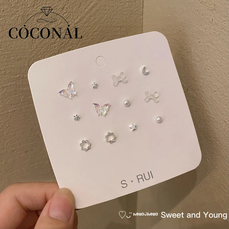 COCONAL 2022 New Delicate Elegant Butterfly Earrings Simple Cute Korean Small Stud Earring for Women Girls Party Jewelry Gifts
COCONAL 2022 New Delicate Elegant Butterfly Earrings Simple Cute Korean Small Stud Earring for Women Girls Party Jewelry Gifts