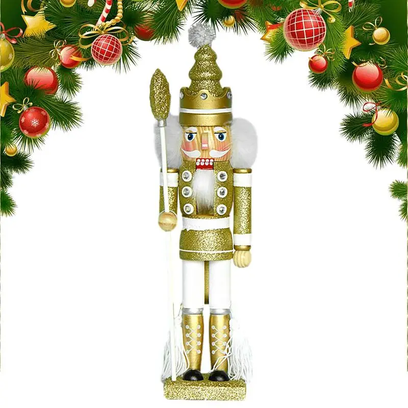 Nutcracker Golden King Ornament Creative Doll Wooden Pendant Handcraft Vintage Gift Ornament Christmas New Year Home Decoration
Nutcracker Golden King Ornament Creative Doll Wooden Pendant Handcraft Vintage Gift Ornament Christmas New Year Home Decoration