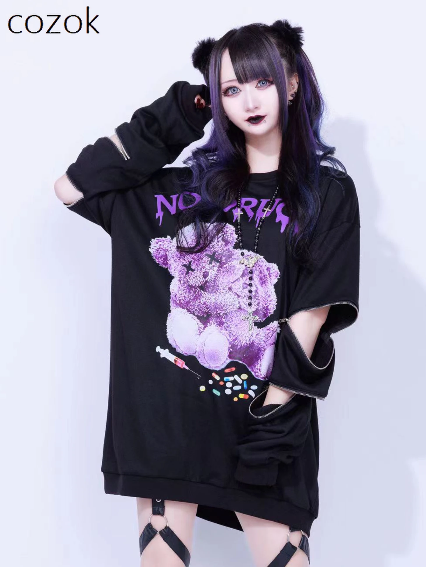 Japanese Harajuku Style Printed Sweatshirt Autumn New Fashion Sweet Off-the-Shoulder Zipper Pullover Top Loose Women's Hoodies
Japanese Harajuku Style Printed Sweatshirt Autumn New Fashion Sweet Off-the-Shoulder Zipper Pullover Top Loose Women's Hoodies