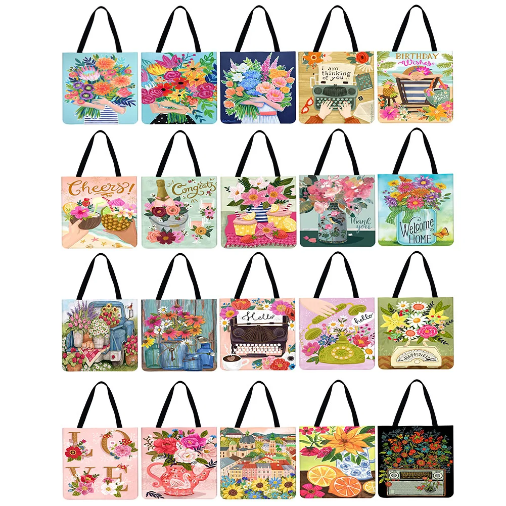 Flowers Printed Pattern Shoulder Shopping Bag Women Fashion Shoulder Bags Ladies Girls Large Capacity Handbag
Flowers Printed Pattern Shoulder Shopping Bag Women Fashion Shoulder Bags Ladies Girls Large Capacity Handbag