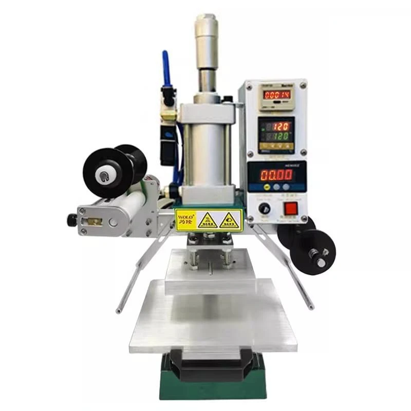 Pneumatic Bronzing Machine Sliding Table Switch Automatic Roll Paper Leather Press Mark LOGO Business Card Wood Mold Branding
Pneumatic Bronzing Machine Sliding Table Switch Automatic Roll Paper Leather Press Mark LOGO Business Card Wood Mold Branding
