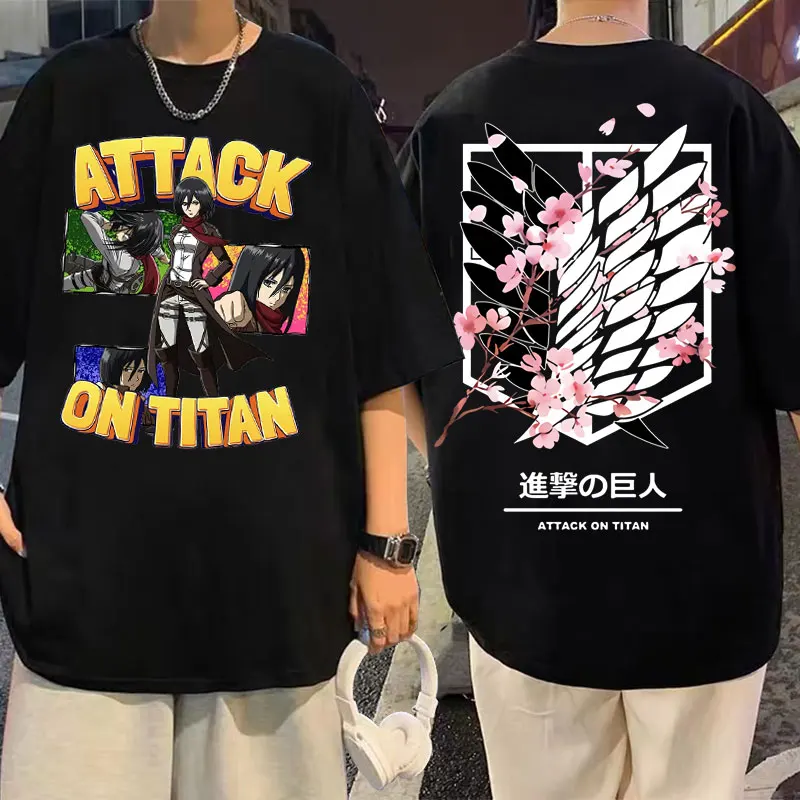 Anime Mikasa Ackerman Attack on Titan Tee Men Women Fashion T-shirt Oversized Unisex Harajuku Japanese Manga Pattern Tshirt Tops
Anime Mikasa Ackerman Attack on Titan Tee Men Women Fashion T-shirt Oversized Unisex Harajuku Japanese Manga Pattern Tshirt Tops