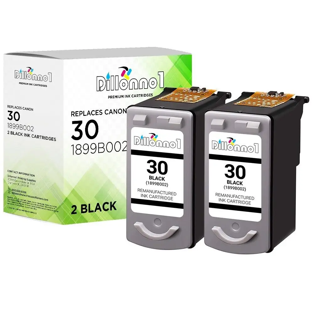 2pk совместимый черный картридж Canon PG30 для Pixma iP1800 iP2600 MP140 MP190
2pk совместимый черный картридж Canon PG30 для Pixma iP1800 iP2600 MP140 MP190