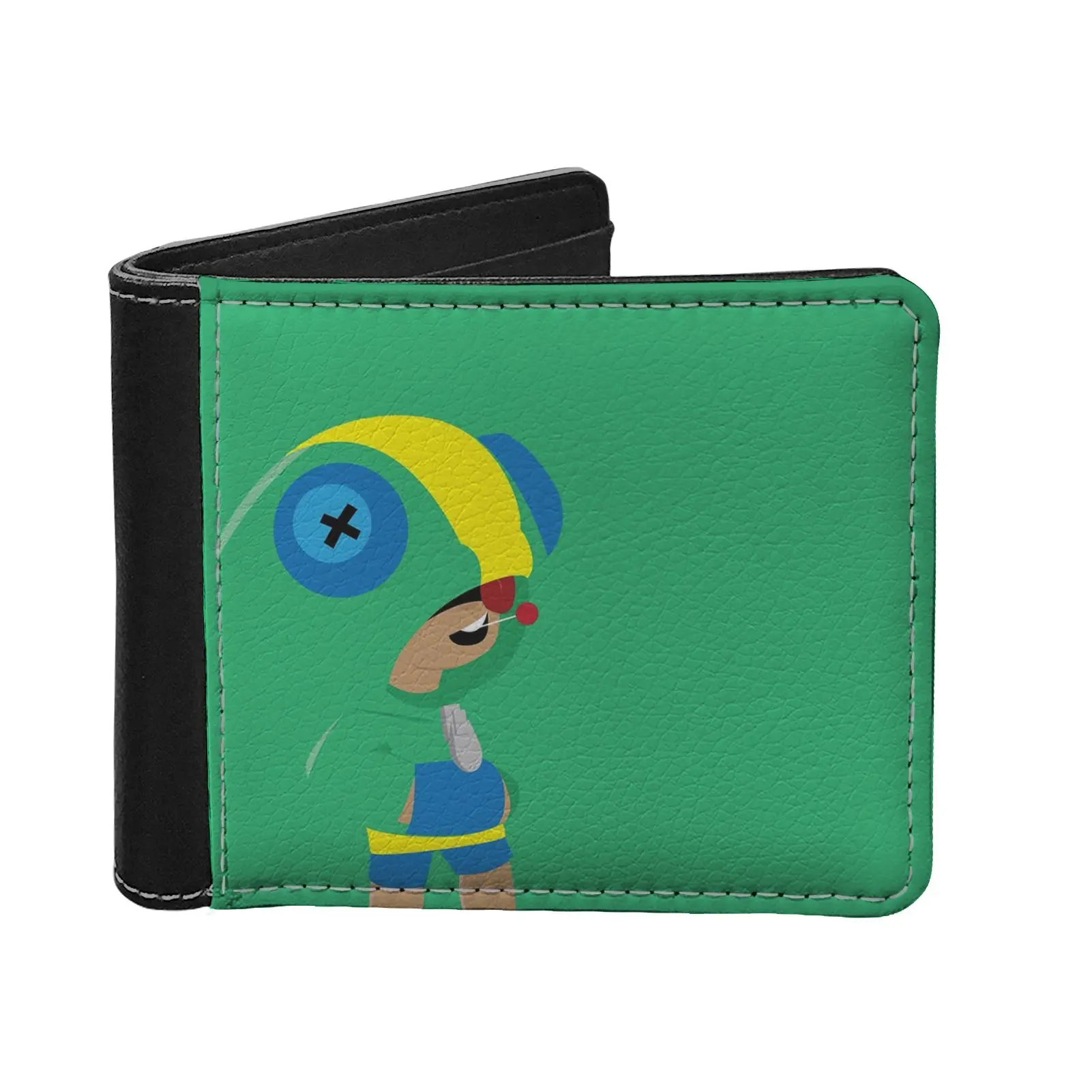 

Cartoon Anime Game Brawl Stars Novel Design Bank Card Holder Wallet For PU Leather Purse Short No Zipper Handbags бравл старс