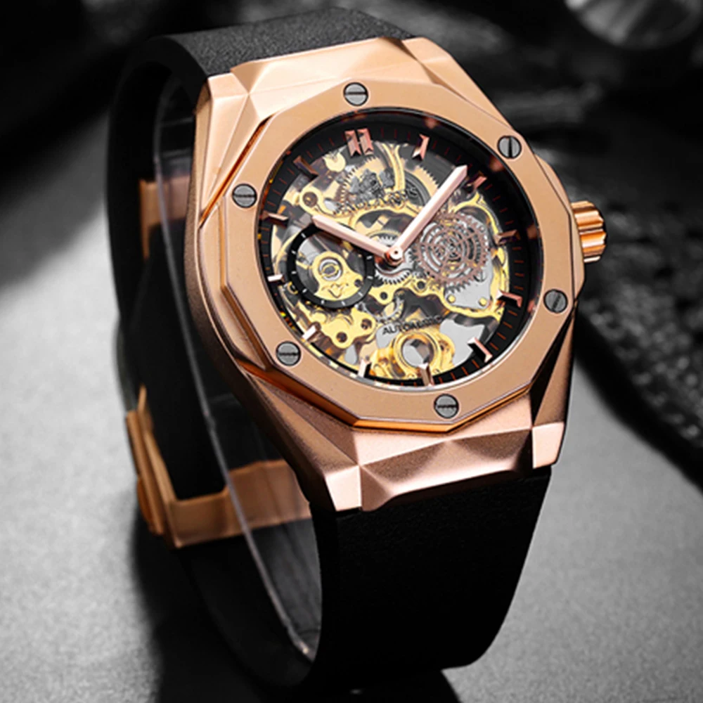 New Classic Brand Automatic Mens Watches Hollow Dial Waterproof Sports Mechanical Watch Casual Fashion Rubber Strap AAA Clocks
New Classic Brand Automatic Mens Watches Hollow Dial Waterproof Sports Mechanical Watch Casual Fashion Rubber Strap AAA Clocks