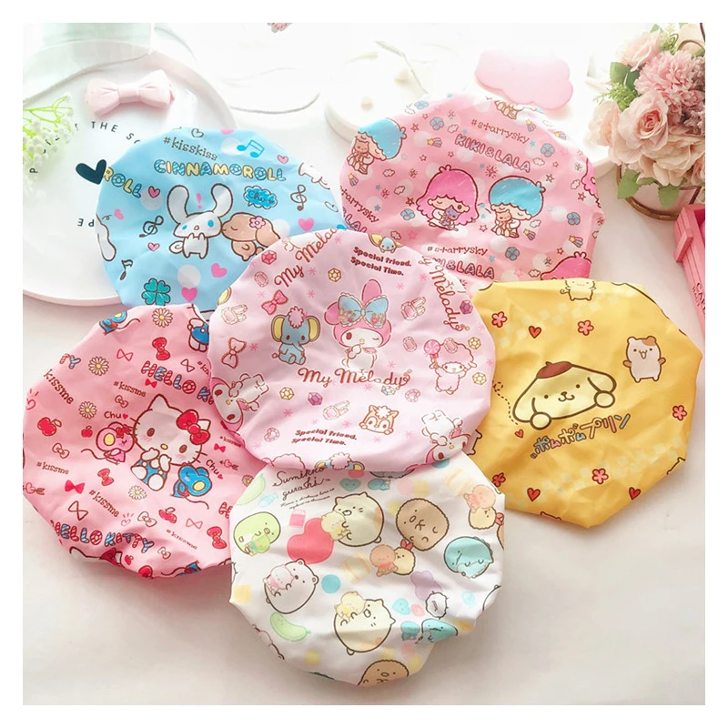 New Kawaii Sanriosd Cartoon HelloKittyss Cute Waterproof Shower Cap Shampoo Cap Kitchen Anti-fume Hair Cap KT Cat Shampoo Cap
New Kawaii Sanriosd Cartoon HelloKittyss Cute Waterproof Shower Cap Shampoo Cap Kitchen Anti-fume Hair Cap KT Cat Shampoo Cap