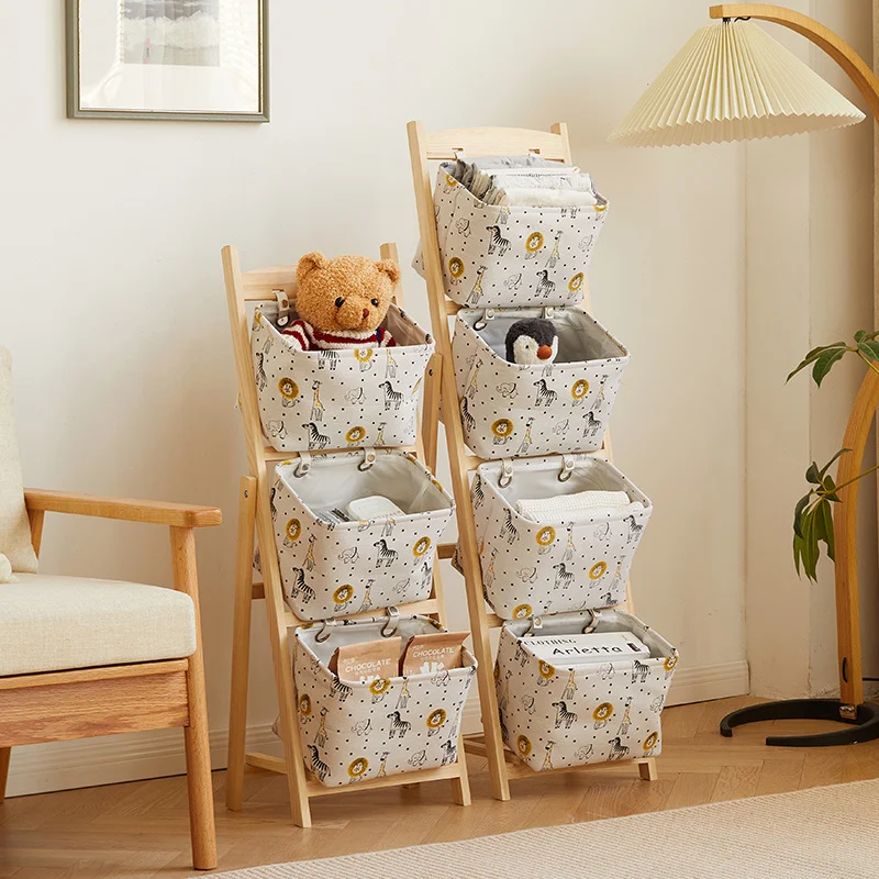 Children's Toy Snacks Storage Rack Hanging Basket Landing Clothes Organizer Multi-layer Bookshelf Wooden Frame 
Children's Toy Snacks Storage Rack Hanging Basket Landing Clothes Organizer Multi-layer Bookshelf Wooden Frame