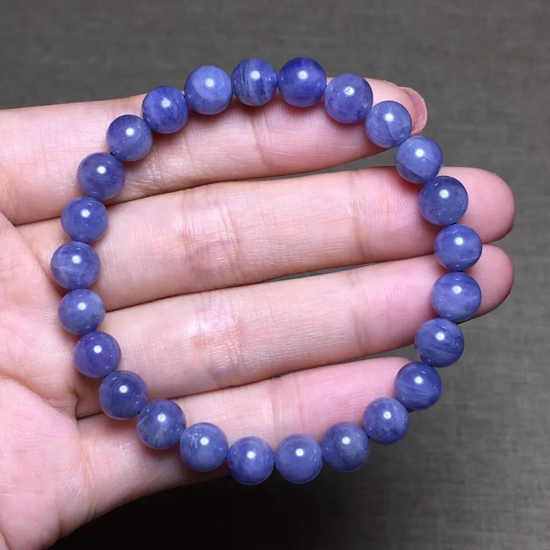 7mm Natural Blue Tanzanite Stone Bracelet Jewelry For Woman Lady Man Wealth Luck Gift Crystal Beads Reiki Gemstone Strands AAAAA
7mm Natural Blue Tanzanite Stone Bracelet Jewelry For Woman Lady Man Wealth Luck Gift Crystal Beads Reiki Gemstone Strands AAAAA