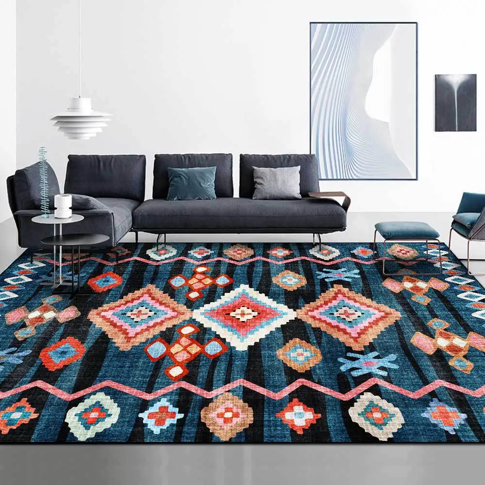 Ethnic Style Hallway Non-Slip Floor Mat Persian Blue Multicolor Geometric Printed Area Rugs Kitchen Bathroom Bedroom Door Carpet
Ethnic Style Hallway Non-Slip Floor Mat Persian Blue Multicolor Geometric Printed Area Rugs Kitchen Bathroom Bedroom Door Carpet