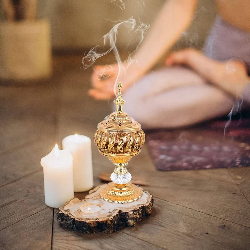 5X Incense Burner Incense Bakhoor Charcoal Incense Burner Metal Arab Censer Desktop Decor For Incense Sticks Cones
5X Incense Burner Incense Bakhoor Charcoal Incense Burner Metal Arab Censer Desktop Decor For Incense Sticks Cones