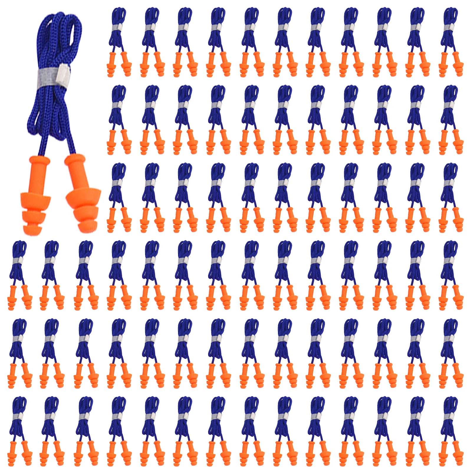 100pairs Ear Plug Swimming Sleeping Study Reusable Silicone Noise Cancelling Soft Construction Corded Sports With String Work
100pairs Ear Plug Swimming Sleeping Study Reusable Silicone Noise Cancelling Soft Construction Corded Sports With String Work