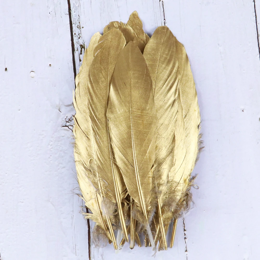 Gold Dipped Feather Natural Goose 10/20pcs Feathers for Wedding Party Gift Box Cake Decoration Balloon Filler DIY Crafts 
Gold Dipped Feather Natural Goose 10/20pcs Feathers for Wedding Party Gift Box Cake Decoration Balloon Filler DIY Crafts