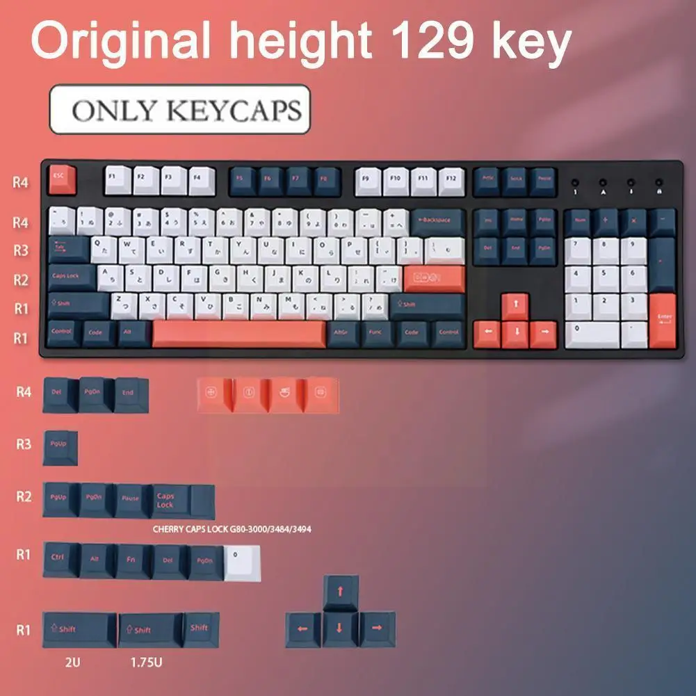 129 Japanese/english Versions Bento Cap Five-sided Sublimation Pbt Cap For Profile Mechanical Board Ke U2p7
129 Japanese/english Versions Bento Cap Five-sided Sublimation Pbt Cap For Profile Mechanical Board Ke U2p7
