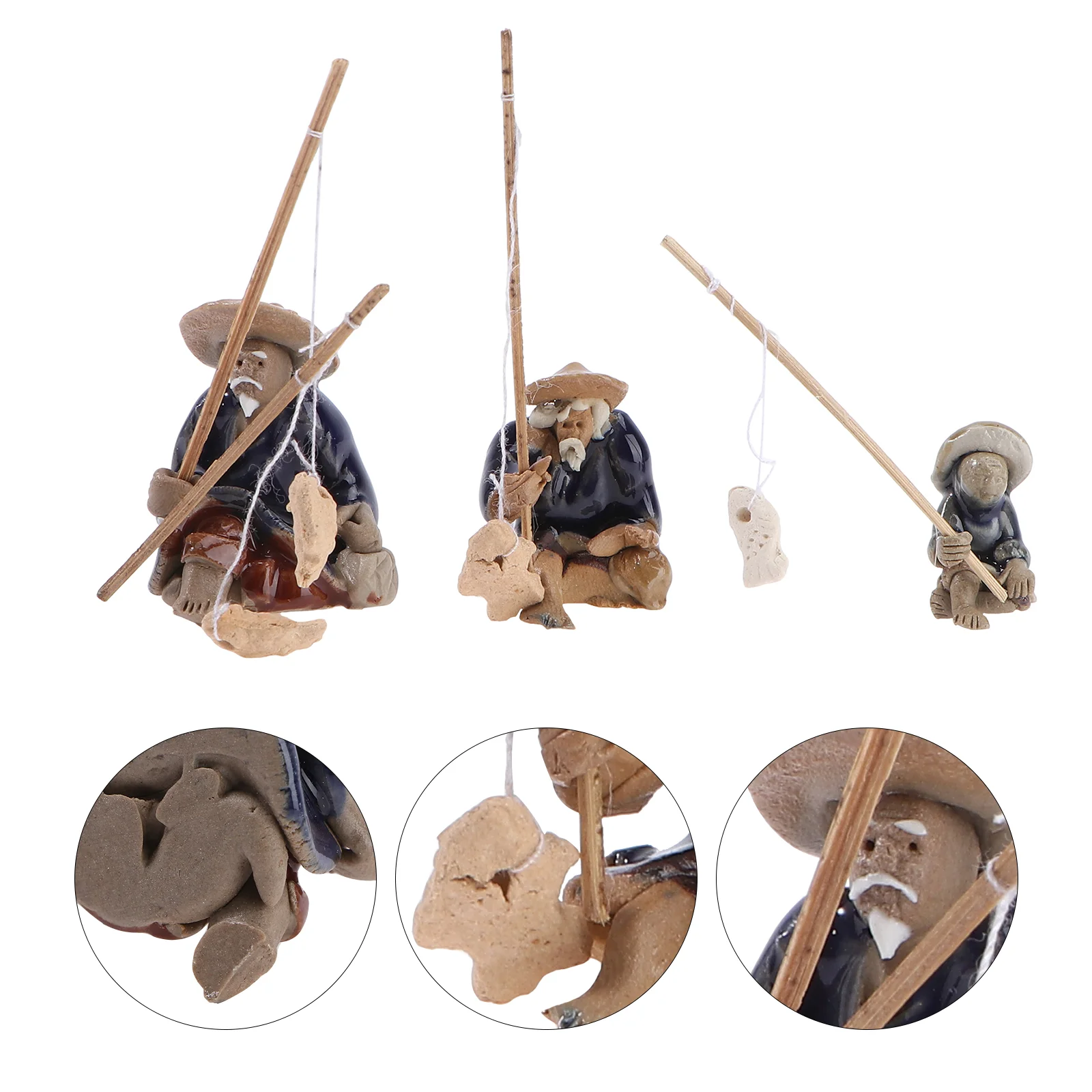 3pcs Miniature Fisherman Figurine Chinese Elder Statue Accessories Pond Ornament Landscape Decoration Tank Bonsai Garden Decor
3pcs Miniature Fisherman Figurine Chinese Elder Statue Accessories Pond Ornament Landscape Decoration Tank Bonsai Garden Decor