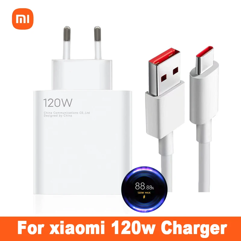 Xiaomi 120w макс зарядное устройство ЕС оригинальный быстрый заряд 6A Тип C кабель для передачи данных для Redmi Note 11 11T Pro + K50 Pro Ультра сотовые телефо...
Xiaomi 120w макс зарядное устройство ЕС оригинальный быстрый заряд 6A Тип C кабель для передачи данных для Redmi Note 11 11T Pro + K50 Pro Ультра сотовые телефо...