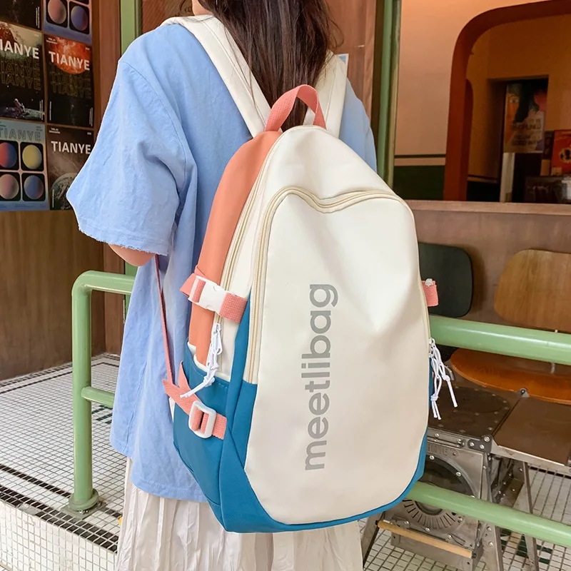 2022 summer new Japanese simple new Harajuku style college style trend hit color letter student backpack
2022 summer new Japanese simple new Harajuku style college style trend hit color letter student backpack