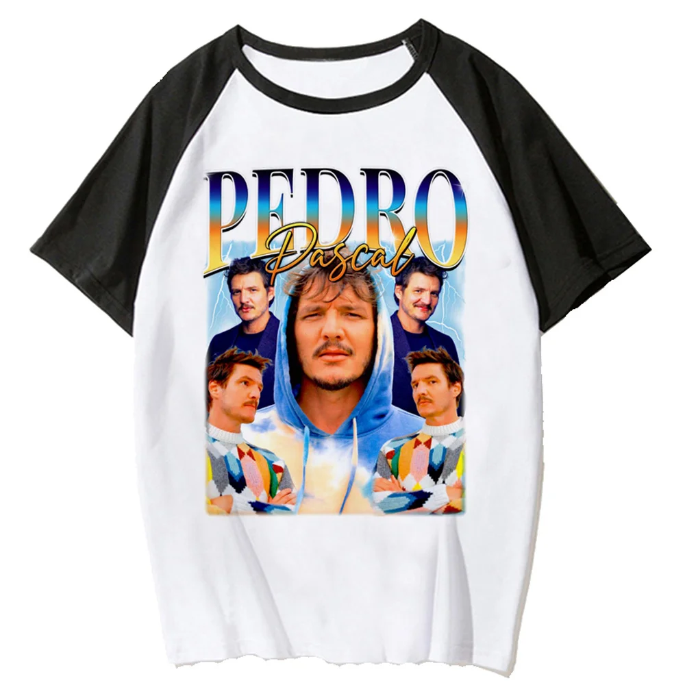 

Pedro Pascal tshirt women Japanese t-shirts girl 2000s comic y2k clothes