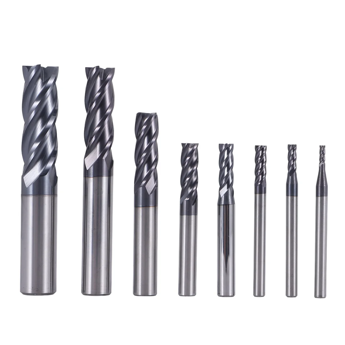 8Pcs 2-12mm Carbide End Mill 4 Flutes End Mill Set Milling Cutter Tool Kit CNC Carbide Milling Cutter Spiral Router Bits
8Pcs 2-12mm Carbide End Mill 4 Flutes End Mill Set Milling Cutter Tool Kit CNC Carbide Milling Cutter Spiral Router Bits