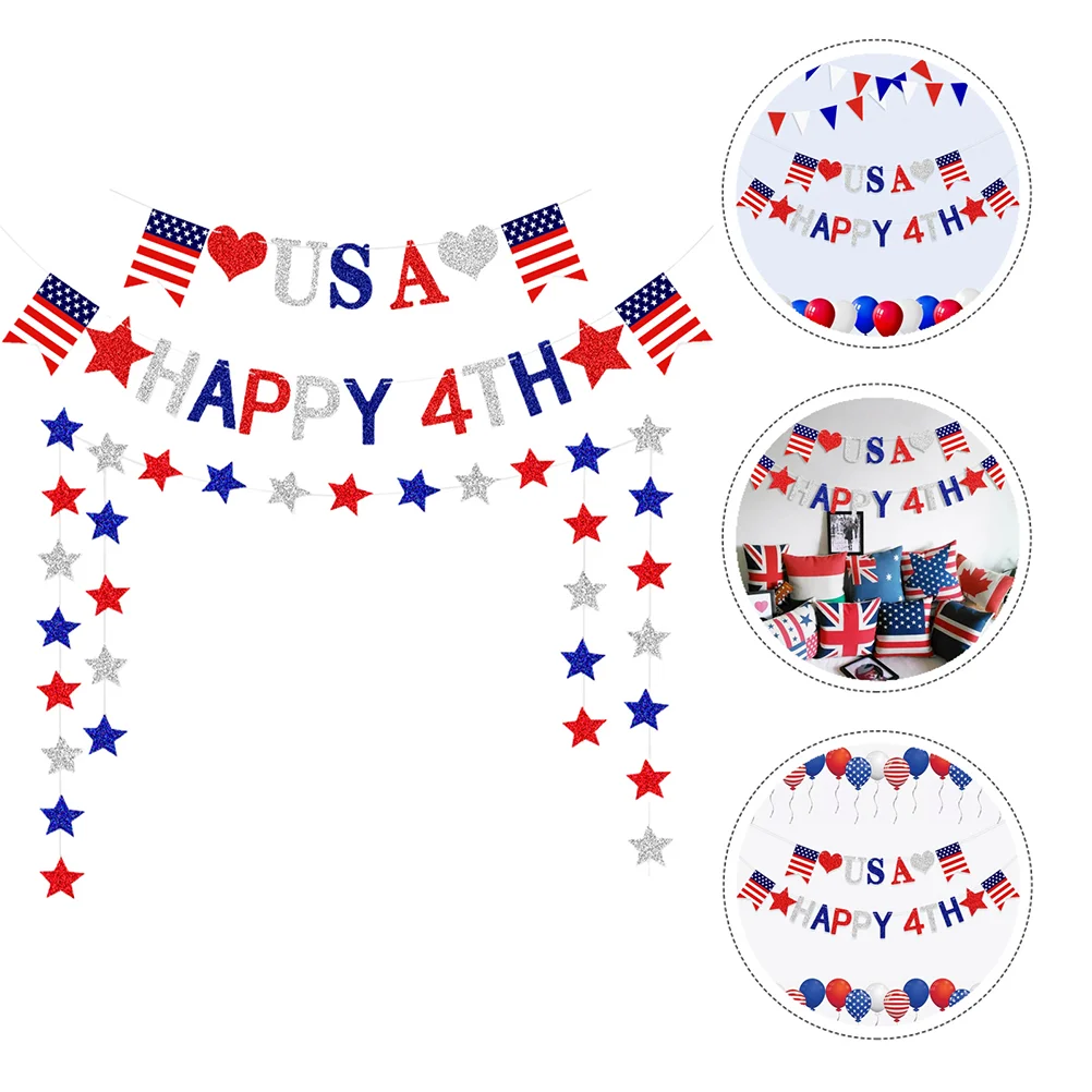 Banner 4Th Julyday Garland Decoration Independance Independence Party Usa American Patriotic Star Banners Supplies Labor Bunting
Banner 4Th Julyday Garland Decoration Independance Independence Party Usa American Patriotic Star Banners Supplies Labor Bunting