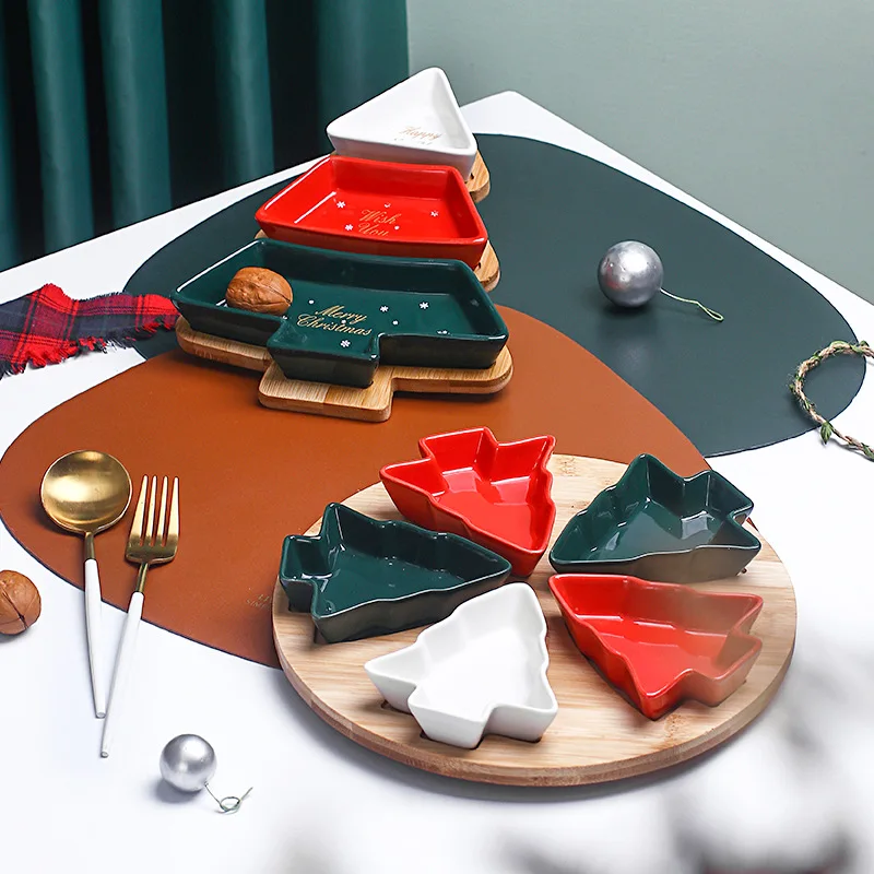 Creative Christmas Tree Ceramic Snack Snack Platter Living Room Desktop Storage Tray Porcelain Compartment Bowl Candy Plate Home
Creative Christmas Tree Ceramic Snack Snack Platter Living Room Desktop Storage Tray Porcelain Compartment Bowl Candy Plate Home