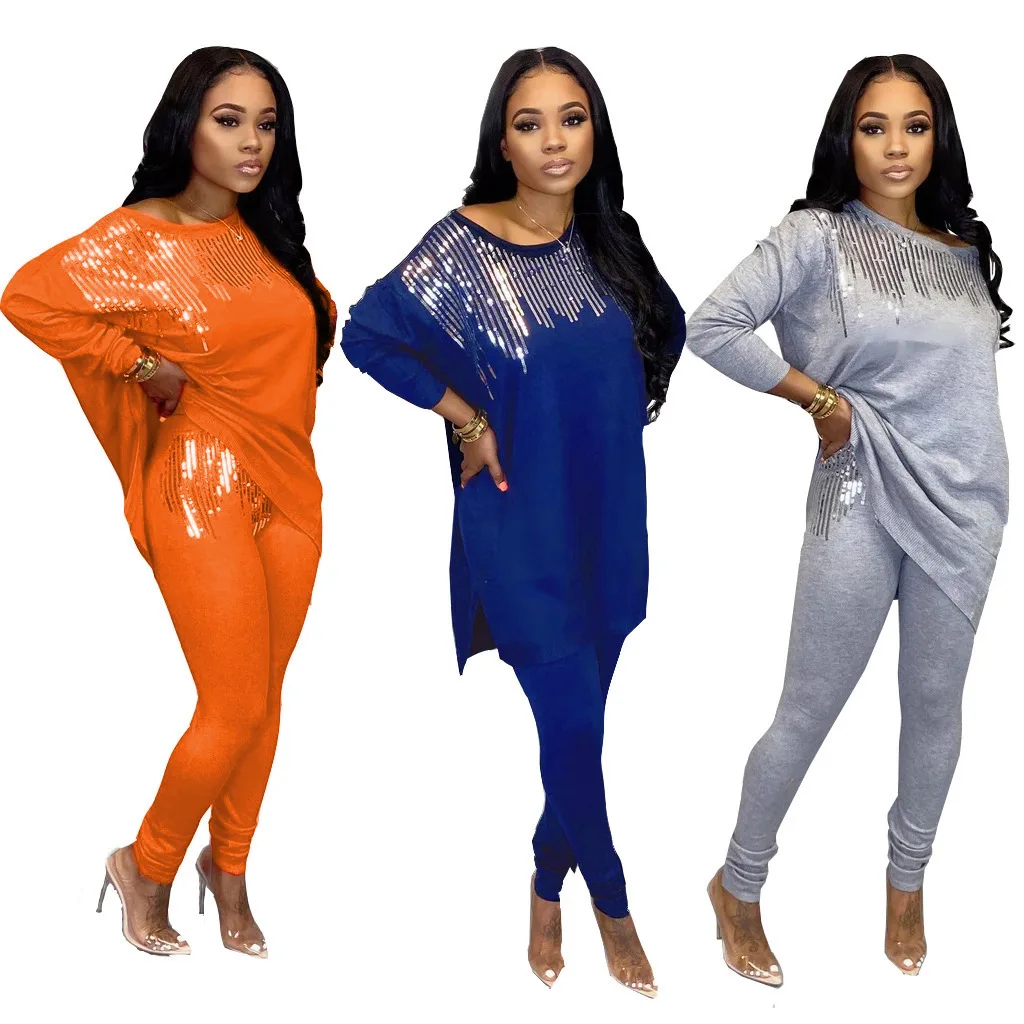 European and American spring and summer new solid color women's trousers long-sleeved suit fashion loose leisure sequins sports
European and American spring and summer new solid color women's trousers long-sleeved suit fashion loose leisure sequins sports