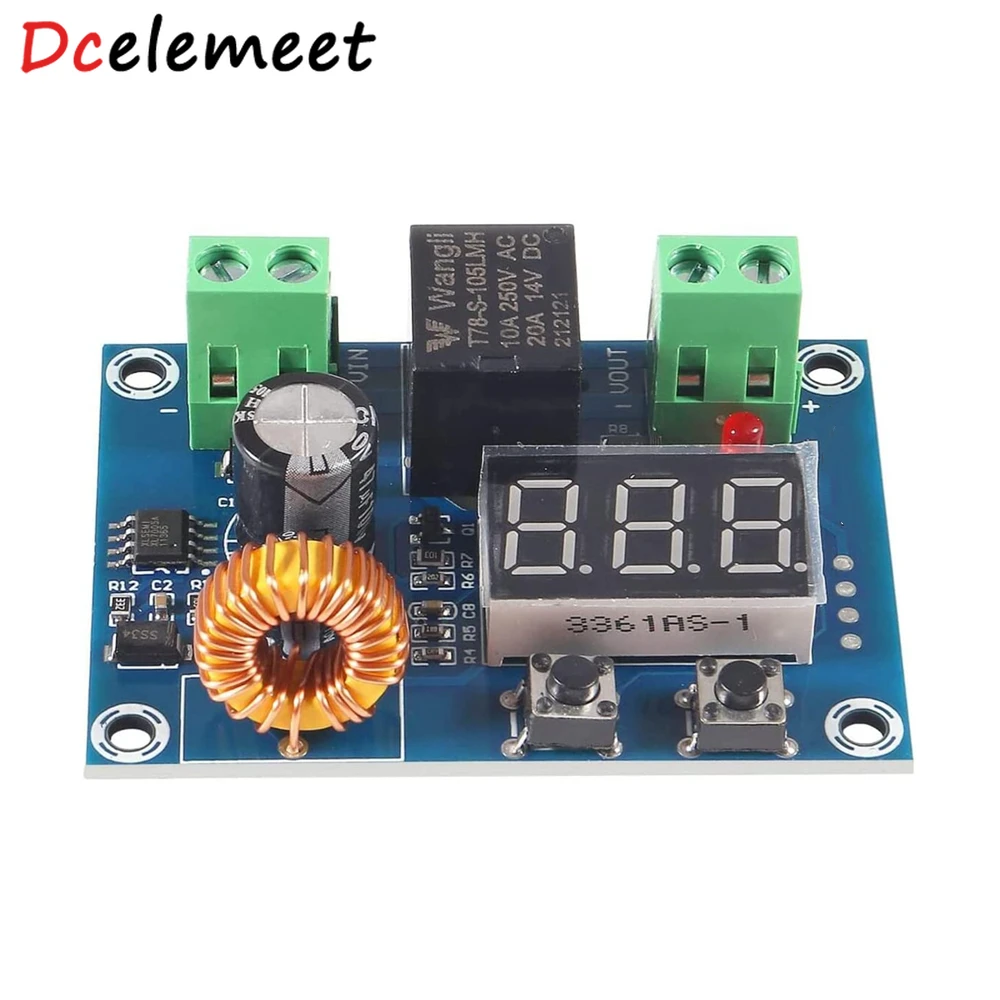 XH-M609 Low Voltage Disconnect Switch Cut Off 36V 24V 12V Digital LED Display Over-Discharge Protect for 12-36V Lithium Battery
XH-M609 Low Voltage Disconnect Switch Cut Off 36V 24V 12V Digital LED Display Over-Discharge Protect for 12-36V Lithium Battery